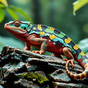 Chameleon On A Rock.webp