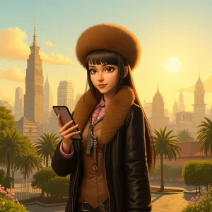 Checking Her Phone.webp