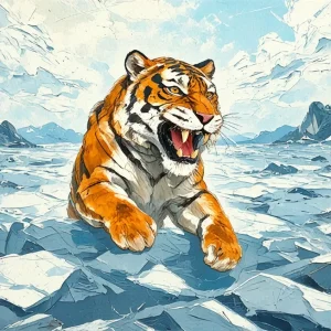 Media 'Tiger In The Ice Field.webp' in category 'The Water Cooler'