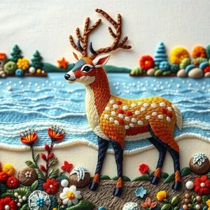 A Deer By A Lake.webp