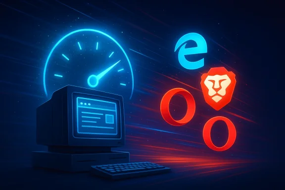 Neon cybersecurity illustration with a clock, browser window, and hacker/firewall icons on a blue-red circuit background.