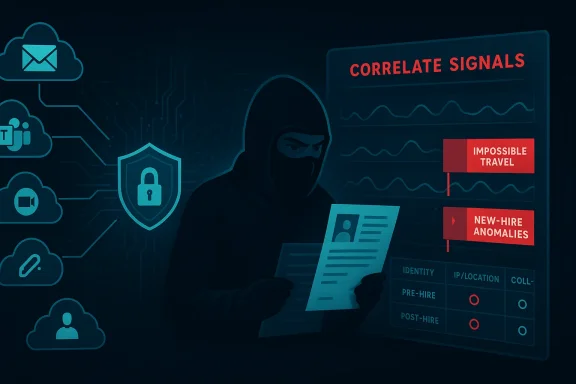 Cybersecurity themed image showing data signals, a hacker, and flagged anomalies.