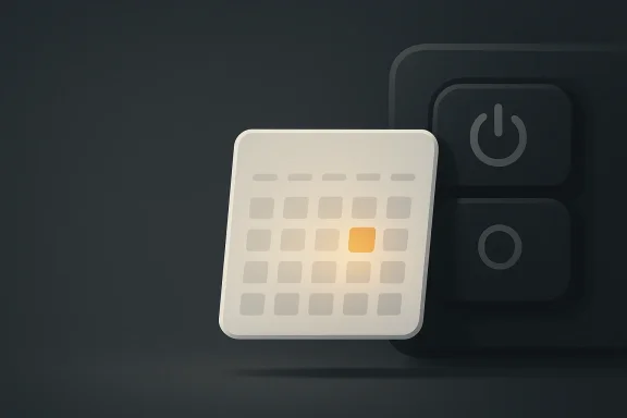 A smartphone icon stack with an illuminated yellow app tile on a dark background.