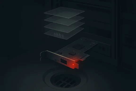 Futuristic NVIDIA GPU icon with an orange USB-style connector glowing in a dark tech scene.