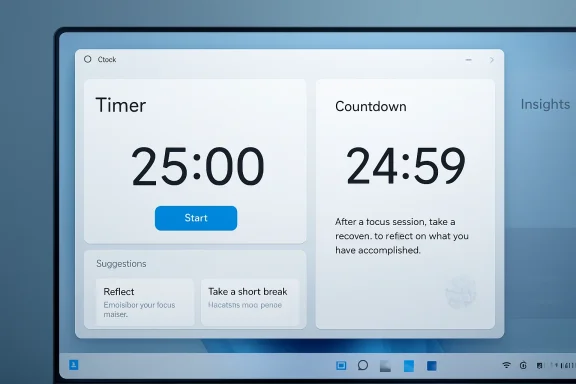Laptop screen showing a study timer and countdown interface with a “Start” button.