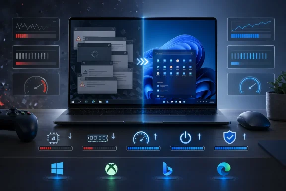 Futuristic laptop security dashboard shows alerts, graphs, and system controls with glowing blue icons.