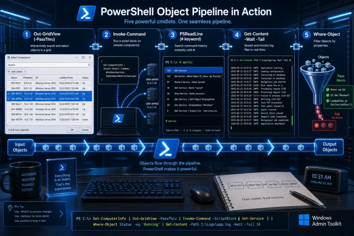 5 PowerShell Tricks to Eliminate Repetitive Windows Console Work