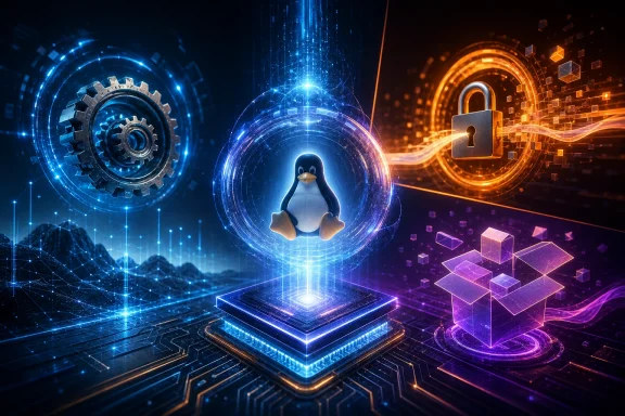 Futuristic cloud-computing scene with a glowing monk mascot surrounded by digital locks, circuits, and data streams.
