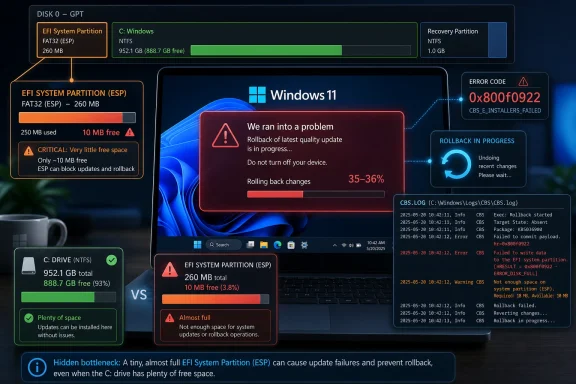 windowsforum-kb5089573-preview-update-fails-security-install-efi-system-partition-too-small.webp