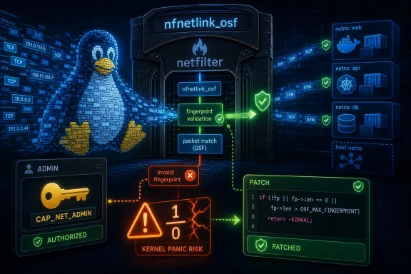 windowsforum-cve-2026-45841-netfilter-bug-cap_net_admin-divide-by-zero-kernel-panic-fix.webp