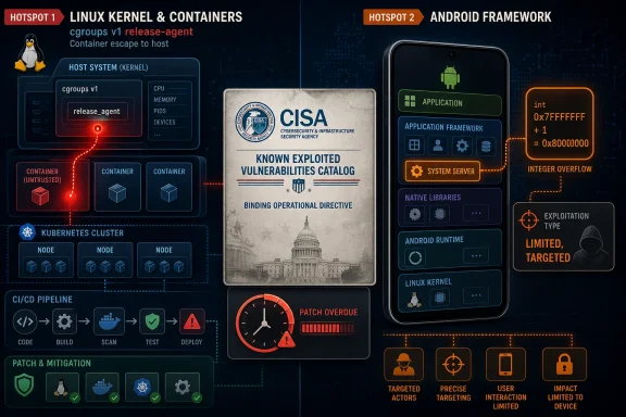 windowsforum-cisa-kev-june-2-2026-linux-cgroups-android-framework-exploits-what-to-patch.webp