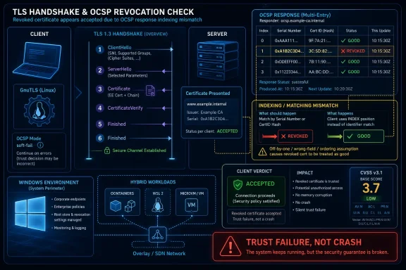 windowsforum-cve-2026-3832-gnutls-ocsp-flaw-why-low-cvss-still-risks-trust-on-tls.webp