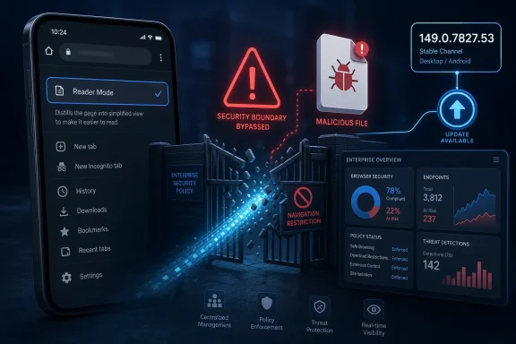 Cybersecurity dashboard shows warnings for malicious files and boundary bypass on a mobile interface.