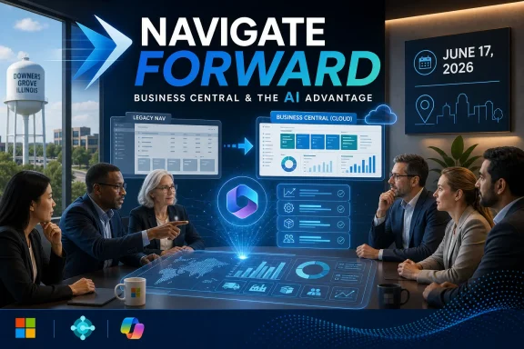 Business team discusses cloud/AI integration on a “Navigate Forward” dashboard display dated June 17, 2026. Business team discusses cloud/AI integration on a “Navigate Forward” dashboard display dated June 17, 2026.