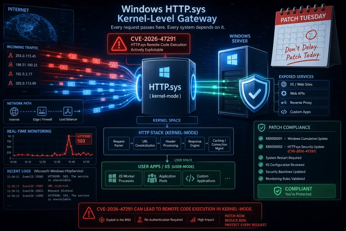 CVE-2026-47291: Windows HTTP.sys RCE—Patch Tuesday Priority