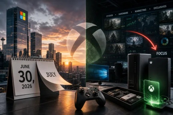 Futuristic gaming tech on an office desk with a calendar dated June 30, 2026 and a focus UI display.