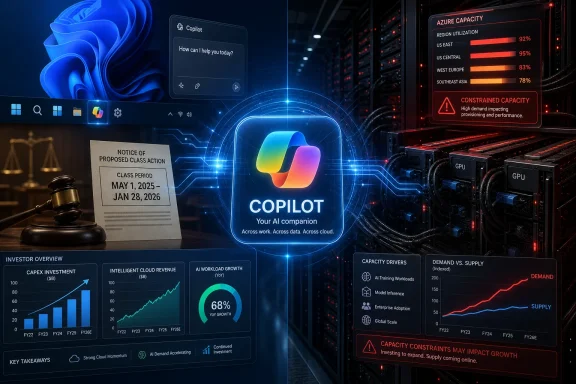 Futuristic data-center dashboard showing “Copilot” AI with capacity utilization and GPU performance charts. Futuristic data-center dashboard showing “Copilot” AI with capacity utilization and GPU performance charts.