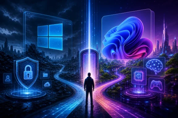 A lone figure walks through a neon cyber city surrounded by holographic security and gaming icons. A lone figure walks through a neon cyber city surrounded by holographic security and gaming icons.