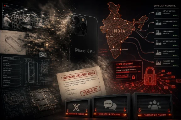 Futuristic India supply network overlay with an iPhone teardown, cyber incident alerts, and takedown notices. Futuristic India supply network overlay with an iPhone teardown, cyber incident alerts, and takedown notices.