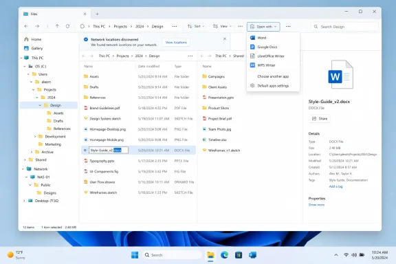Windows File Explorer open with a Word document selected and sharing options shown. Windows File Explorer open with a Word document selected and sharing options shown.