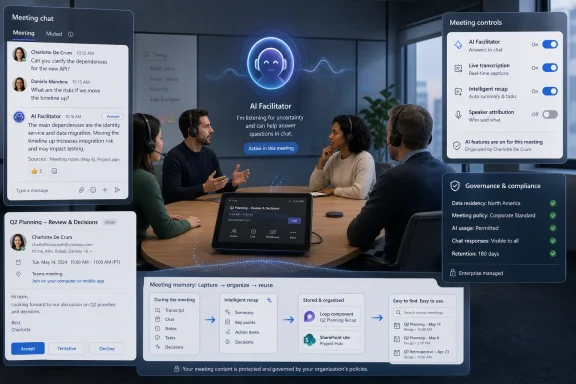 Thread 'Microsoft Teams July 2026: AI Facilitator, Meeting AI Controls, and Chat Cleanup'