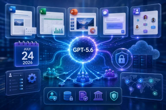 Futuristic GPT-5.6 hub connecting office apps, users, cloud infrastructure, and global security systems. Futuristic GPT-5.6 hub connecting office apps, users, cloud infrastructure, and global security systems.