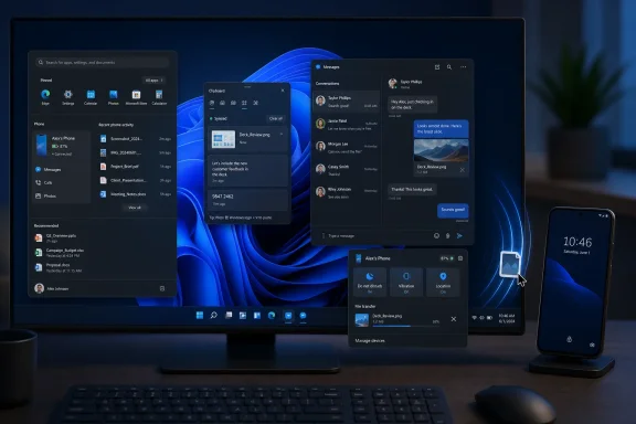 windowsforum-windows-11-tests-phone-tray-controls-clipboard-sync-and-messages.webp