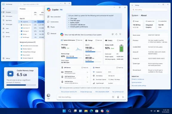 windowsforum-copilot-pc-insights-checks-windows-11-health-but-uses-up-to-1gb-ram.webp