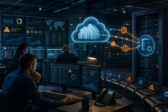 IT team monitors cloud infrastructure, servers, and alerts in a dark data center. IT team monitors cloud infrastructure, servers, and alerts in a dark data center.