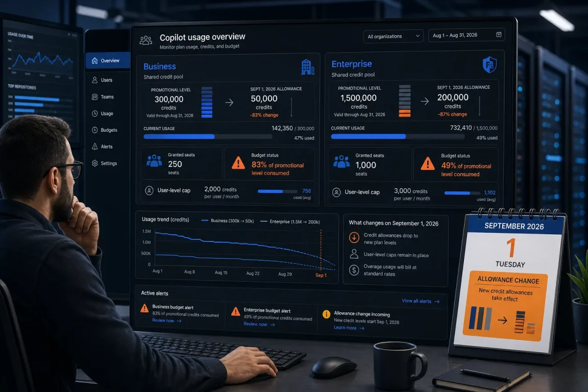 GitHub Copilot AI Credits Drop September 1: Set Budget Controls