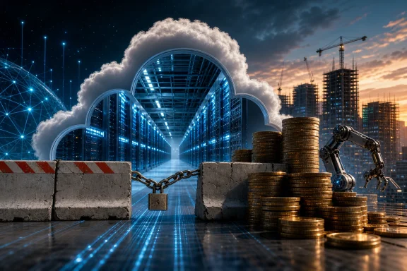 Neon cyber tunnel guarded by clouds, chained blocks, gold coins, and a robotic arm in a futuristic city. Neon cyber tunnel guarded by clouds, chained blocks, gold coins, and a robotic arm in a futuristic city.