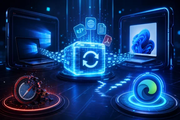 Futuristic dual-laptop setup with a glowing data cloud, circular sync icon, and cyber network visuals. Futuristic dual-laptop setup with a glowing data cloud, circular sync icon, and cyber network visuals.