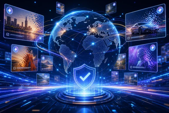Glowing digital globe with connected networks and shield icon, surrounded by app preview cards in a futuristic hub. Glowing digital globe with connected networks and shield icon, surrounded by app preview cards in a futuristic hub.