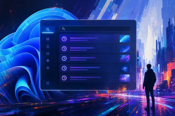 Futuristic city scene with a glowing UI dashboard on a large display and a lone figure watching.