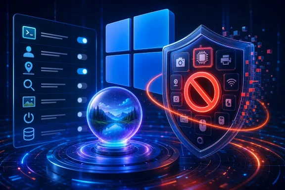 Futuristic cyber security scene with glowing shield, browser UI icons, and a holographic landscape sphere. Futuristic cyber security scene with glowing shield, browser UI icons, and a holographic landscape sphere.