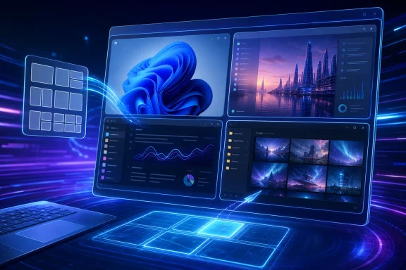 Futuristic desktop with multiple glowing UI windows, blue data charts, and cityscapes. Futuristic desktop with multiple glowing UI windows, blue data charts, and cityscapes.
