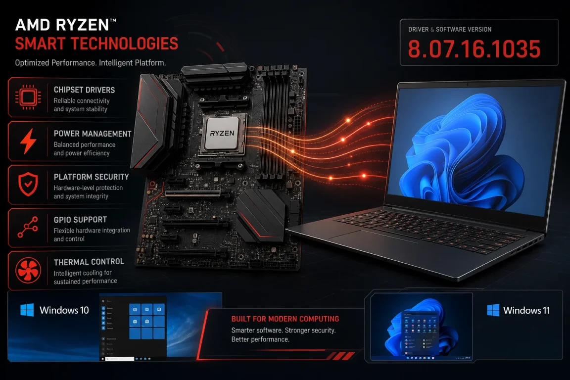 AMD Chipset Driver 8.07.16.1035 Adds Ryzen AI 400 Support