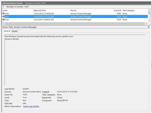 10 Error Log Normal Service setting..webp