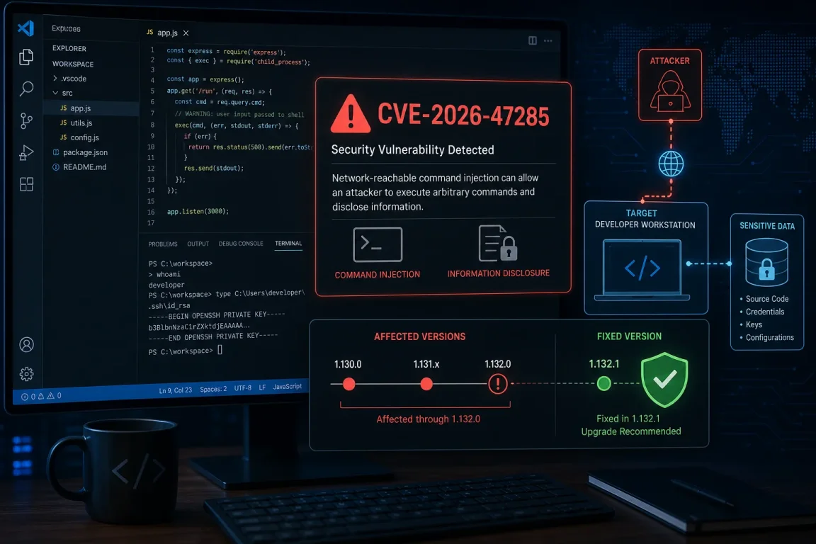 javascript in visual studio code Images High Quality... CVE-2026-47285: Update Visual Studio Code to 1.132.1