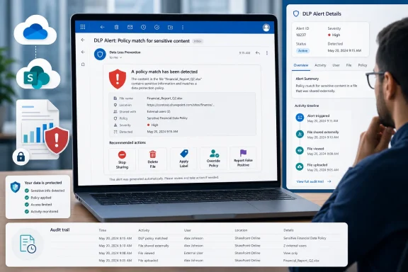 Thread 'Microsoft Purview DLP Email Actions Still Listed as Preview'