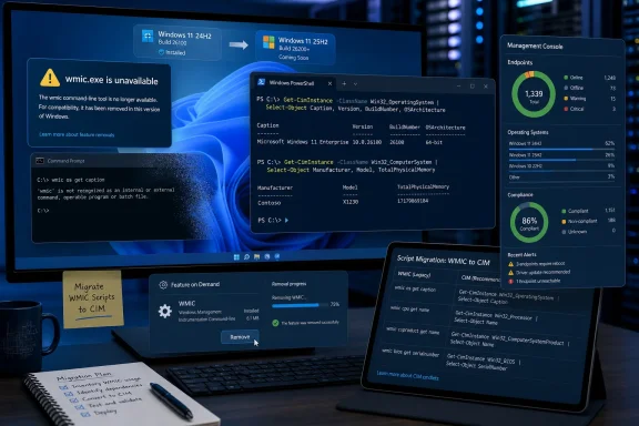 Thread 'KB5120998 Removes WMIC Feature on Demand in Windows 11'