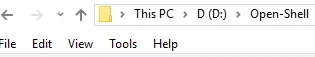 Windows File Explorer showing the UTILS folder on drive D: