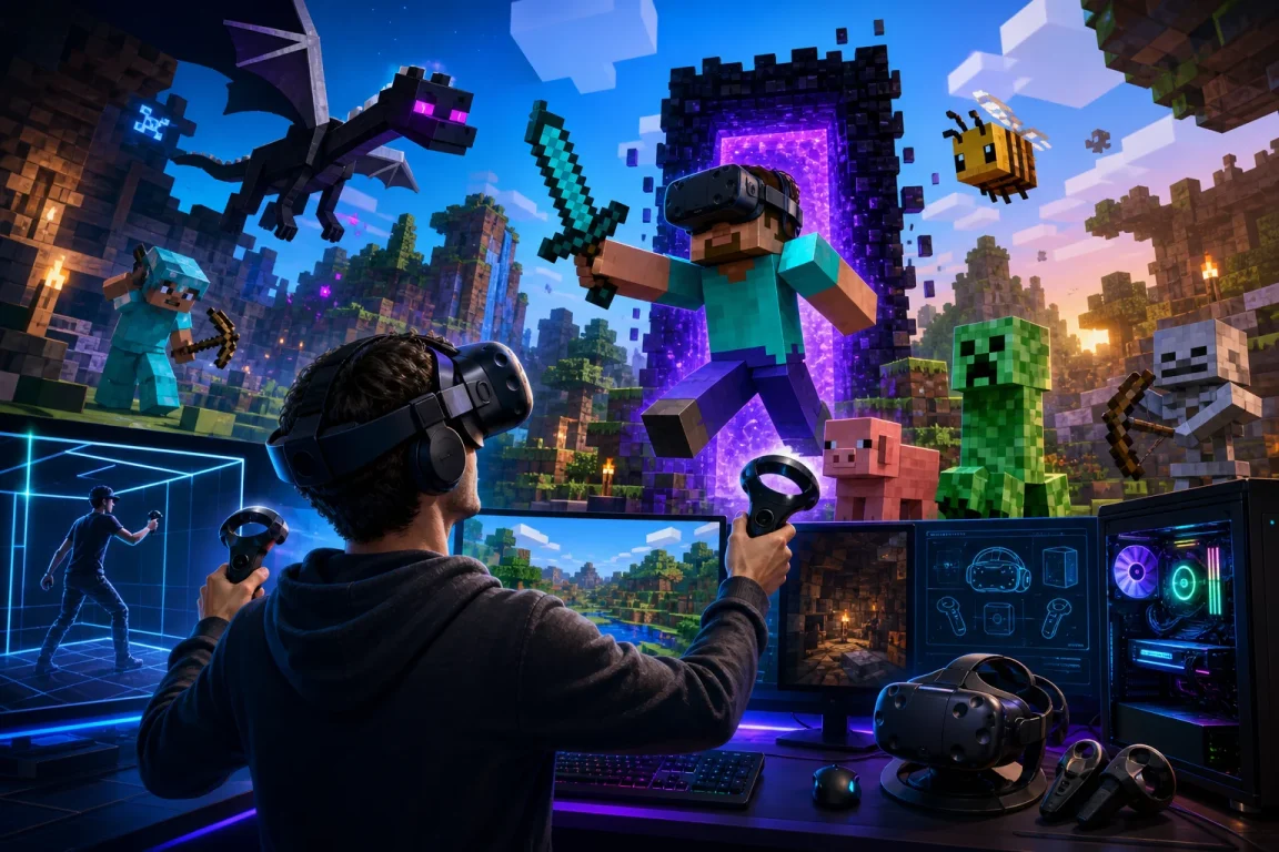 Minecraft VR on Windows: Vivecraft Setup and Headsets