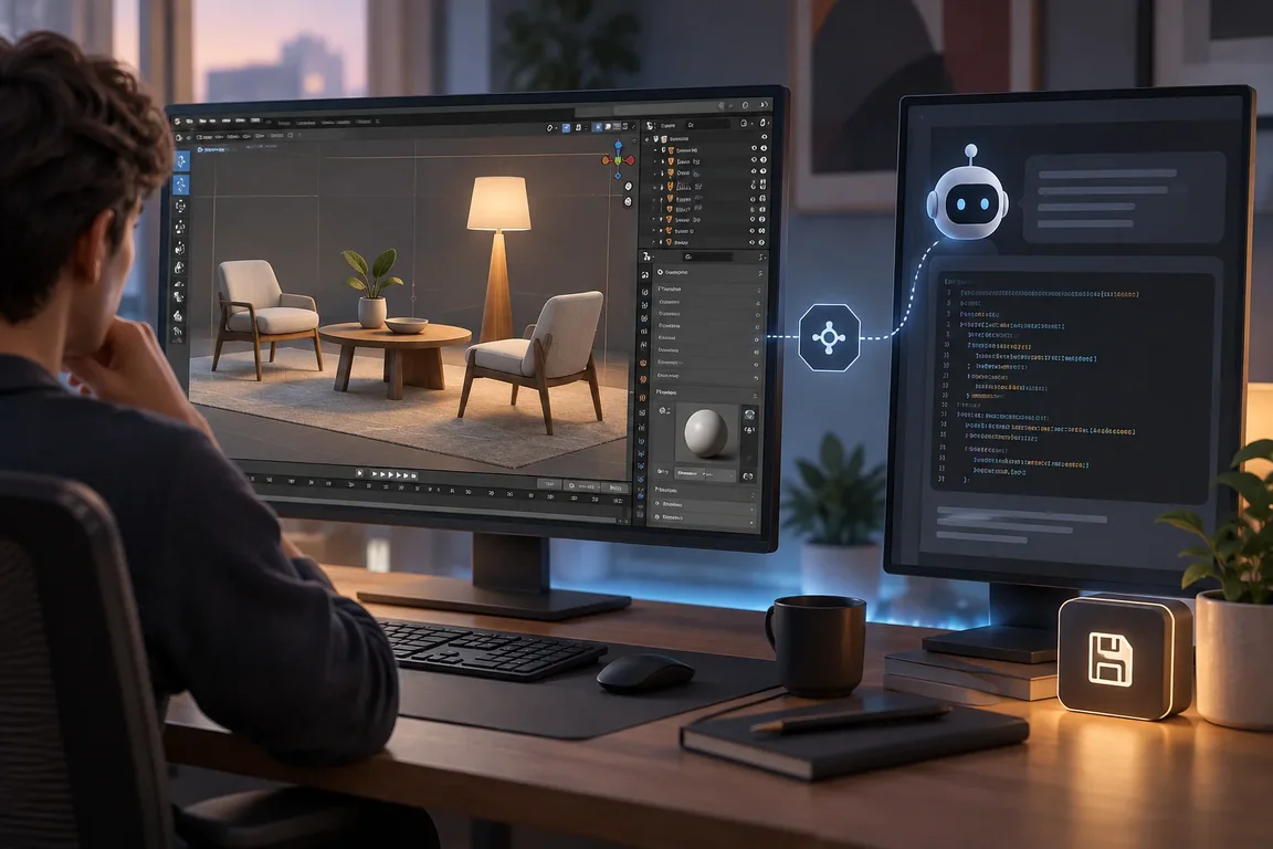 BlenderMCP Lets Claude Code Run Arbitrary Python in Blender Projects