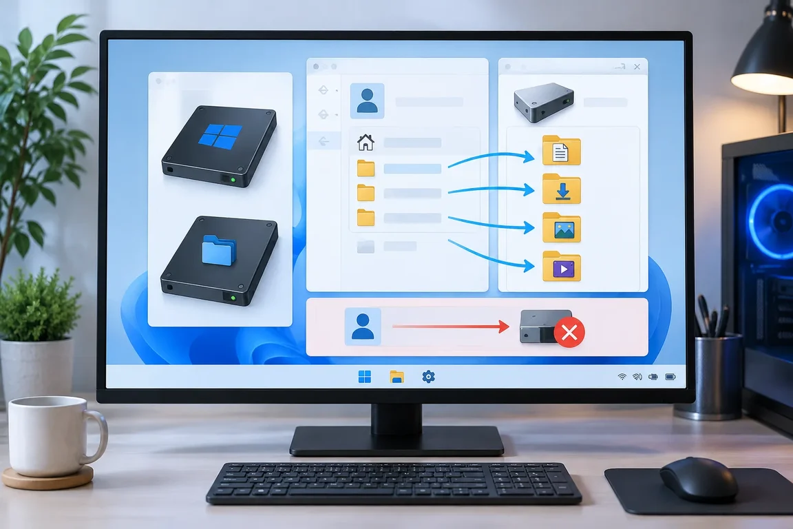Move Windows 10 & 11 User Folders to a Second SSD Safely Without ...