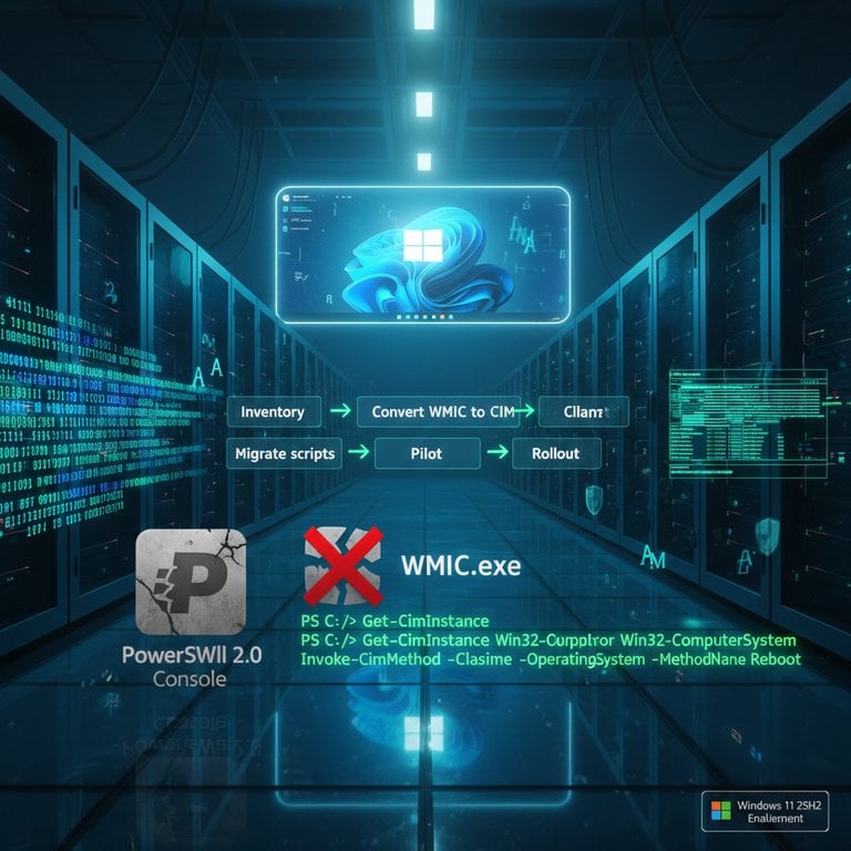Windows 11 25H2 Removes PowerShell 2.0 and WMIC: Migration Guide