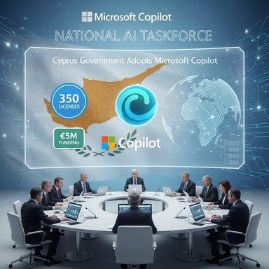 Cyprus government hosts a round-table briefing on Microsoft Copilot for the National AI Taskforce. Cyprus government hosts a round-table briefing on Microsoft Copilot for the National AI Taskforce.