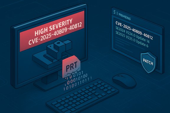 High-severity CVE-2025-40809-40812 alert with patch available.