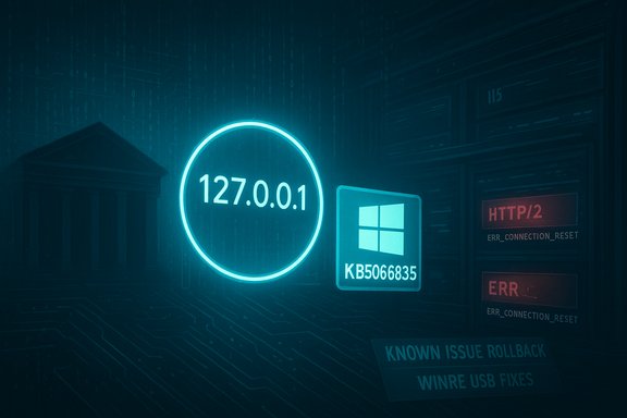 Neon cyberpunk data-scene shows 127.0.0.1, Windows logo, and HTTP/2 error messages.