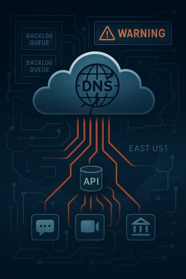 Cloud DNS hub routing API calls to apps and services amid a warning.